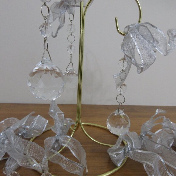 Vintage Faceted Glass Crystal Balls: Prism Suncatchers, 45pc Lot - 3 Sizes - Picture 3 of 6